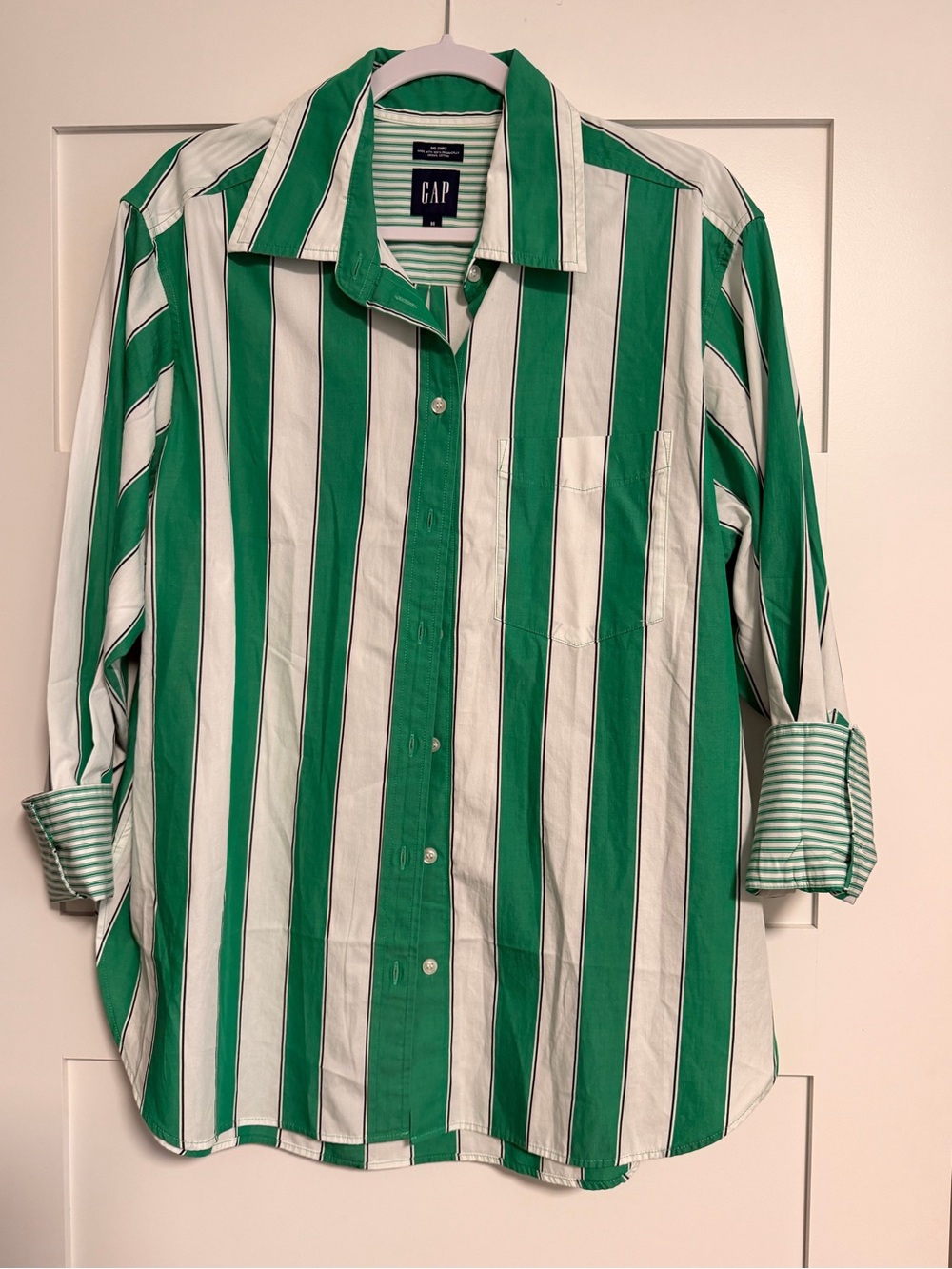 GAP The Big Shirt Striped Button-Up Shirt